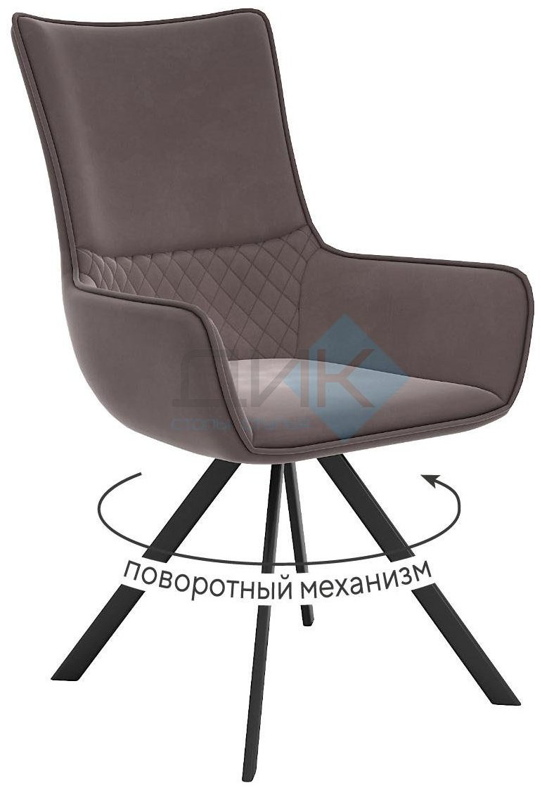 Стул ДИК DikLine 289, 93x56x61 см, коричневый, бежевый 1 шт. купить,NaN