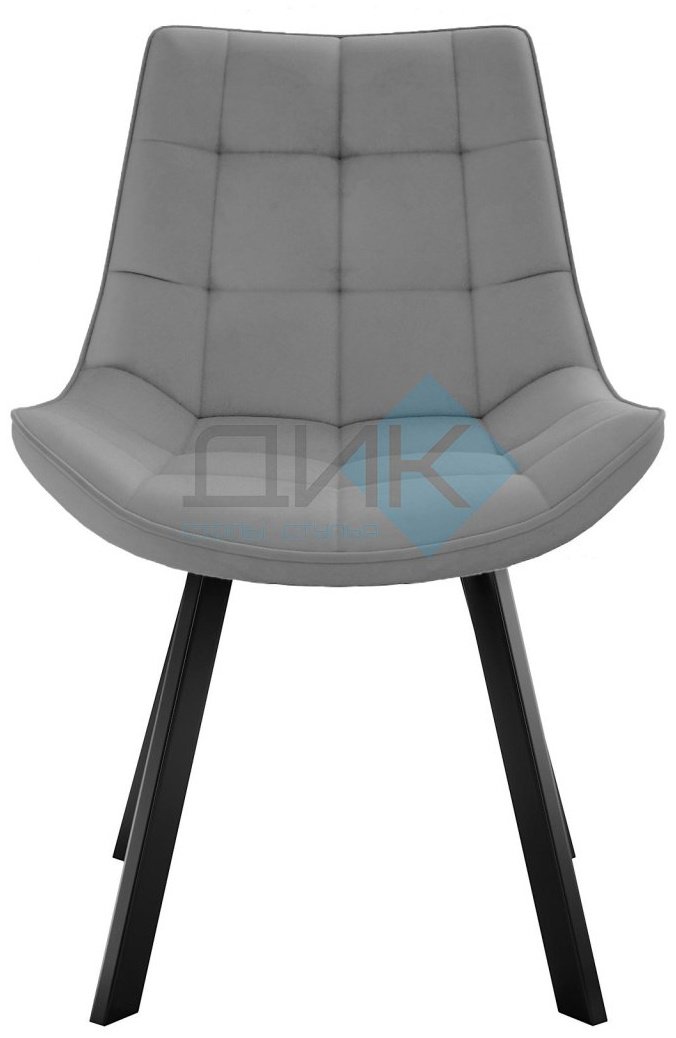 Стул ДИК DikLine 263, 87x56.5x59 см, серый, черный 1 шт.