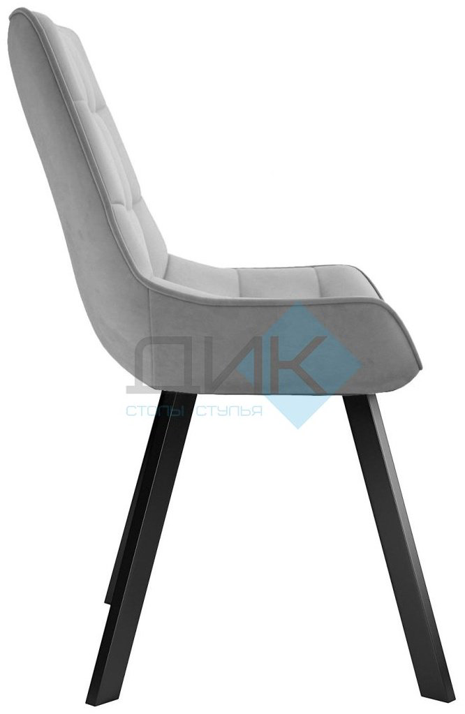 Стул ДИК DikLine 263, 87x56.5x59 см, серый, черный 1 шт. купить,NaN