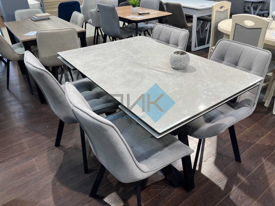 Стул ДИК DikLine 263, 87x56.5x59 см, серый, черный 1 шт. купить,NaN