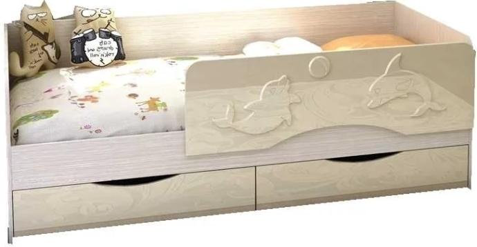 Кровать детская Стендмебель Алиса 80x180см бежевый купить,NaN