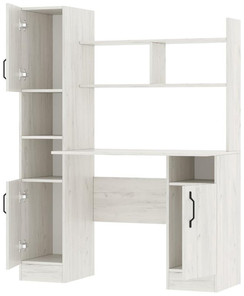 Стол компьютерный с надстройкой Памир ПКС, 123х57x160 см, светло серый купить,0