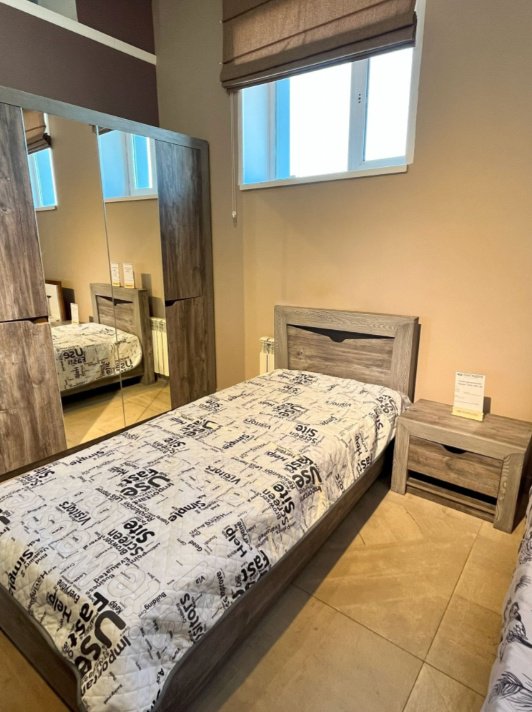 Кровать Бобруйск-Мебель Ирвинг 200x90х96см серая купить,NaN