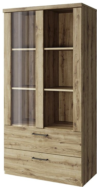 Шкаф-витрина Buga_478419 157.1х80.2х41см коричневый купить,NaN