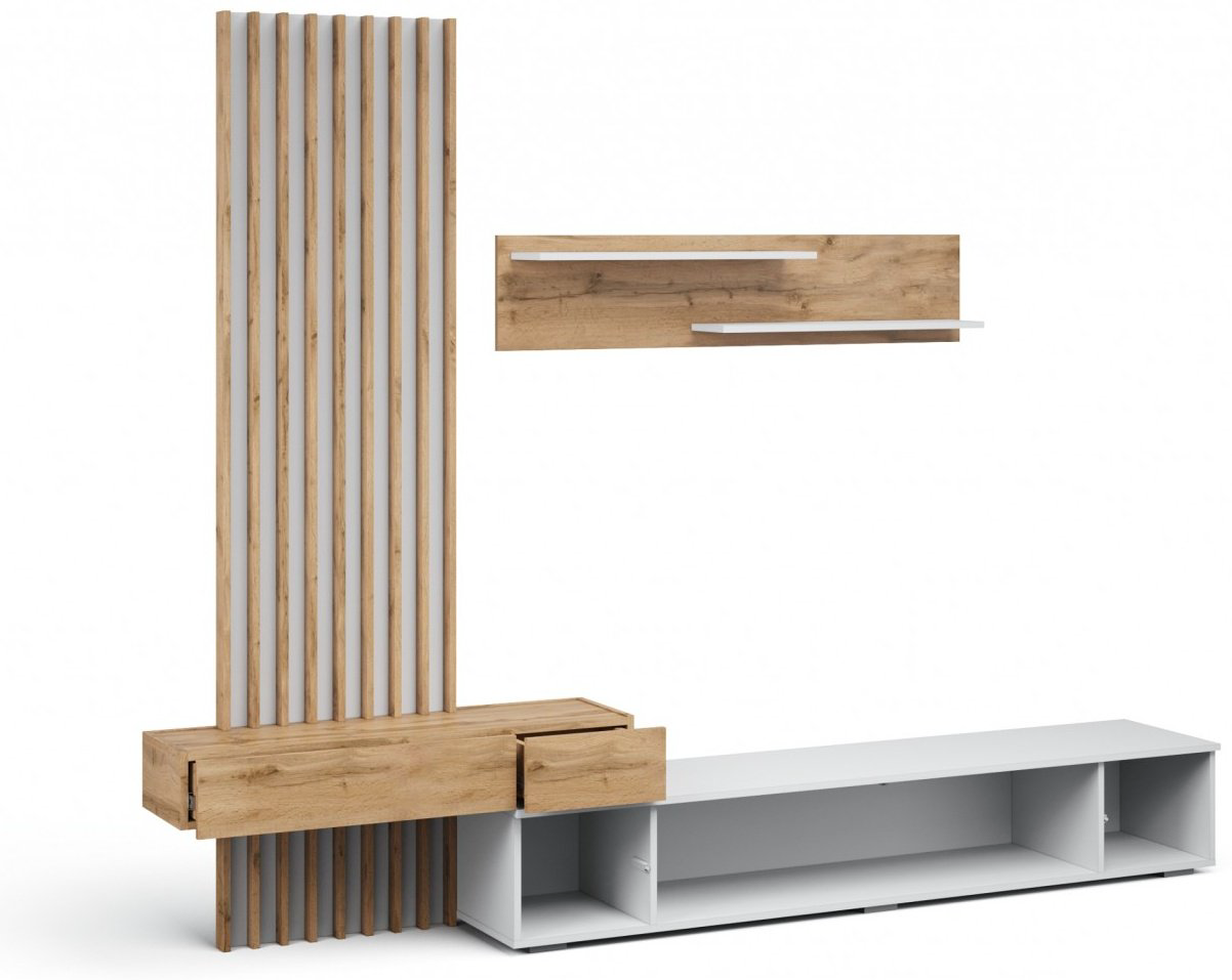 Стенка Imperial Риана 248.8х200х40.4см белый купить,NaN