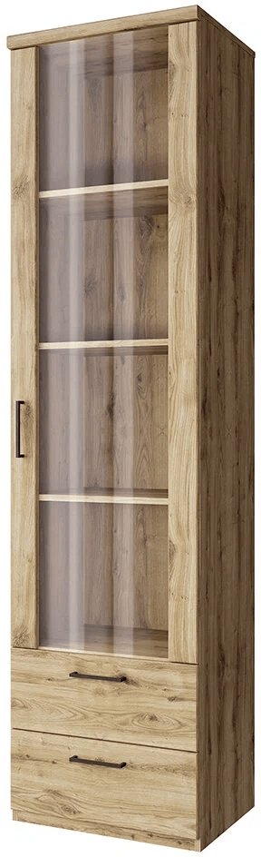 Шкаф-витрина Buga_478418 210.4х55.2х41см коричневый купить,NaN