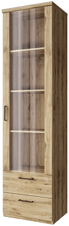 Шкаф-витрина Buga_478418 210.4х55.2х41см коричневый купить,NaN