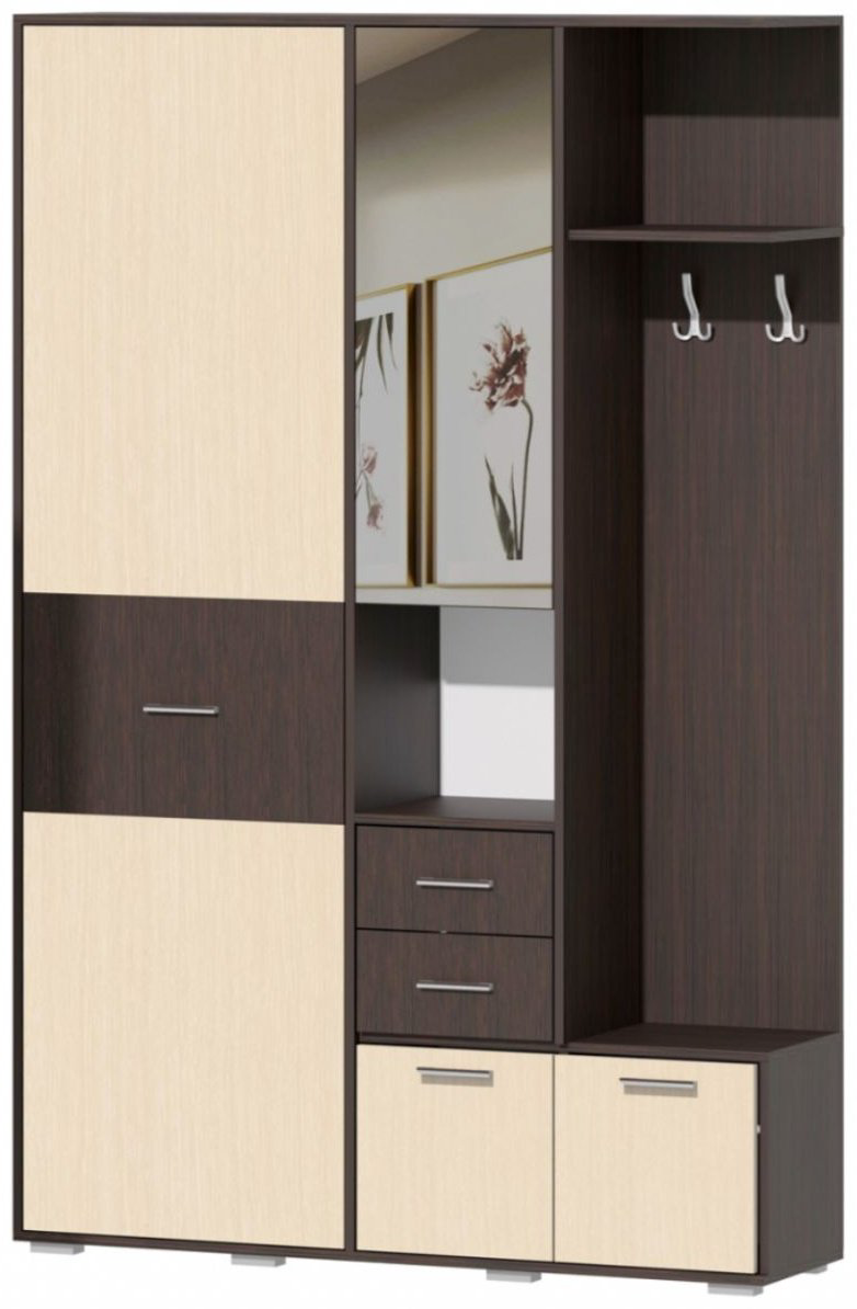 Шкаф-прихожая Памир ПВ 710959 134x35x205.2см коричневый - ForteMarket Шкаф-прихожая Памир ПВ 710959 134x35x205.2см коричневый купить,109500