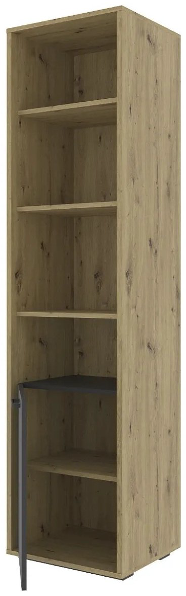 Распашной шкаф Любимый Дом KUBO, 50x195х42 см, черный, белый, коричневый купить,NaN