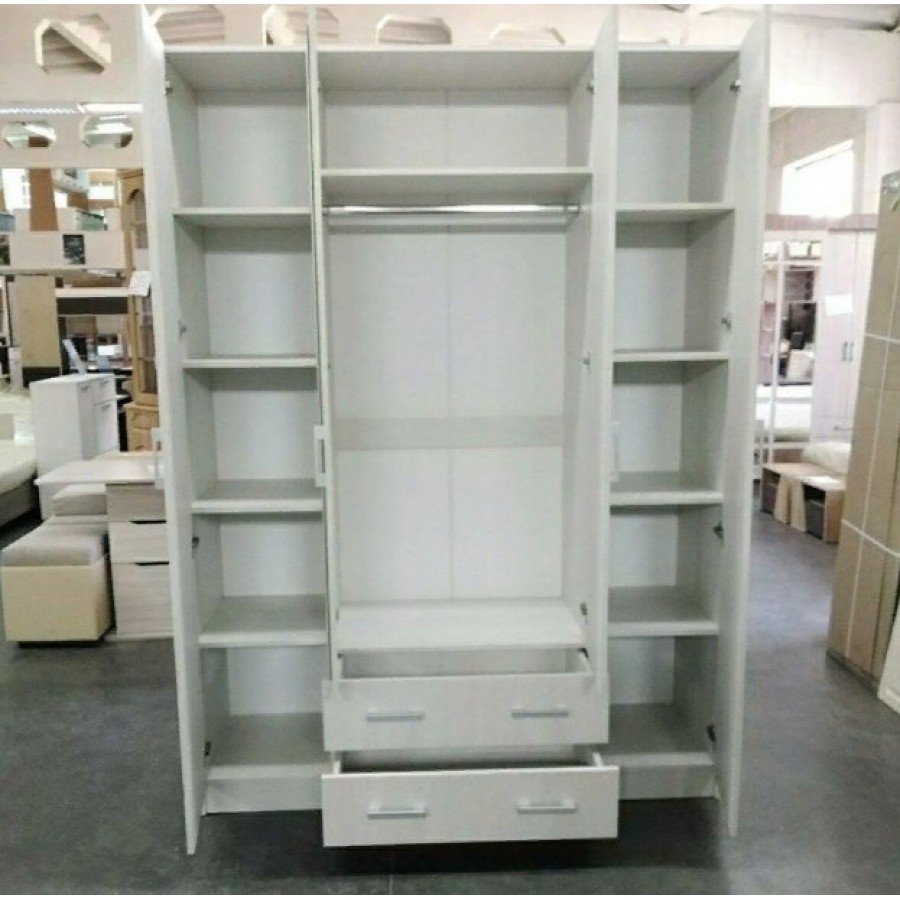 Шкаф Стендмебель Квадро 160x220х50см серый купить,NaN