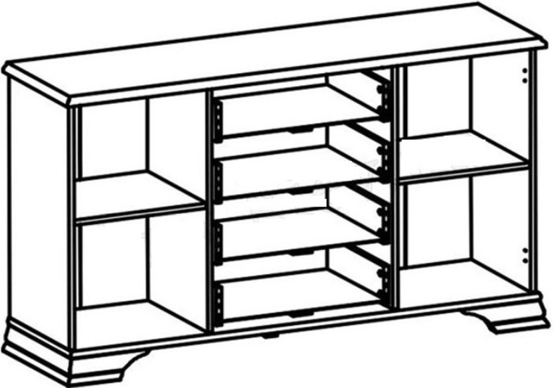 Комод Гербор Кентуки 154.50x44.50x90.5см белый купить,NaN