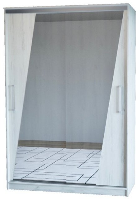Шкаф-купе Росток Мебель ПШ-2.9 Крафт, 150x220х60 см, белый, светло серый