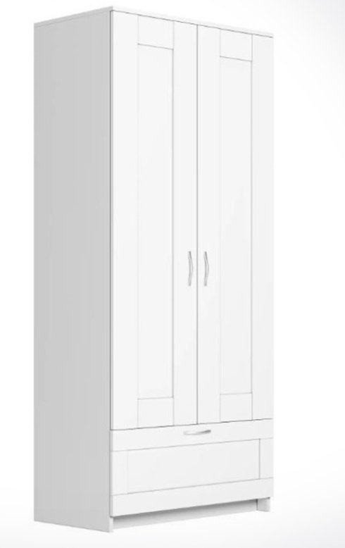 Распашной шкаф Mebels.kz Сириус, 78.2x190х50.2 см, белый