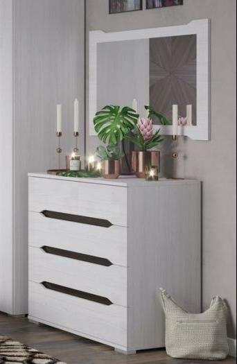Комод Стендмебель Валенсия, 80x45x83 см, светло серый купить,NaN