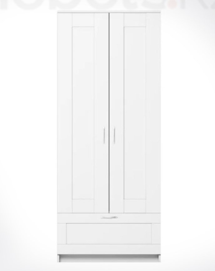 Распашной шкаф Mebels.kz Сириус, 78.2x190х50.2 см, белый купить,NaN