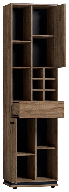 Шкаф-пенал Глазов Nature 2 (гостиная) Шкаф МЦН , 56x212х40 см, темно-коричневый - ForteMarket Шкаф-пенал Глазов Nature 2 (гостиная) Шкаф МЦН , 56x212х40 см, темно-коричневый купить,0