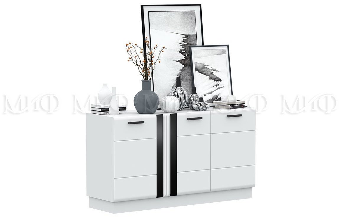 Комод МИФ Магнолия, 150x44.20x81.4 см, белый