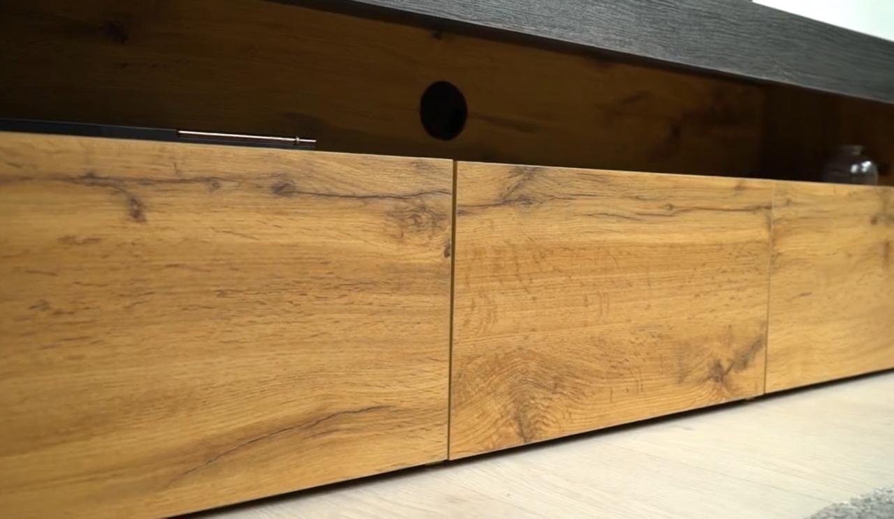 ТВ-тумба напольная МОБИ ТВ Тумба, 139.3x44.6x34.1 см, серый, коричневый - ForteMarket ТВ-тумба напольная МОБИ ТВ Тумба, 139.3x44.6x34.1 см, серый, коричневый купить,0