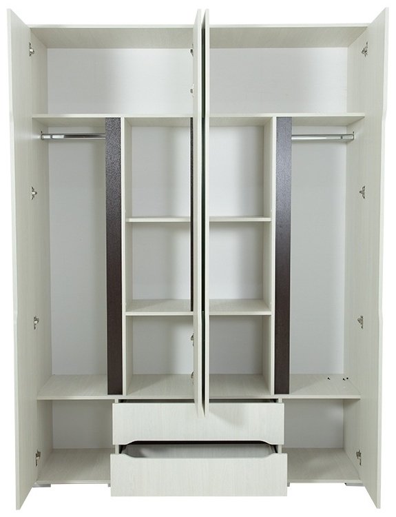 Распашной шкаф Стендмебель Валенсия ШК 014, 160x220х50 см, белый купить,NaN