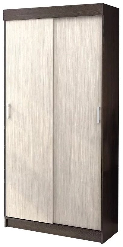 Шкаф-купе Стендмебель Евро, 100x210х42 см, коричневый, бежевый