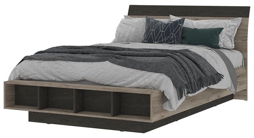 Кровать Стендмебель Эдинбург 160x200см темно-серый купить,NaN