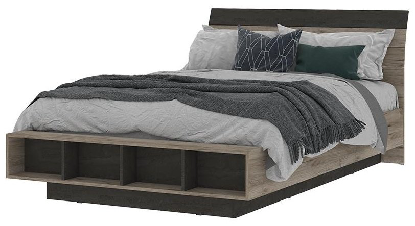 Кровать Стендмебель Эдинбург 160x200см темно-серый купить,NaN