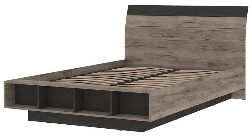 Кровать Стендмебель Эдинбург 160x200см темно-серый купить,NaN