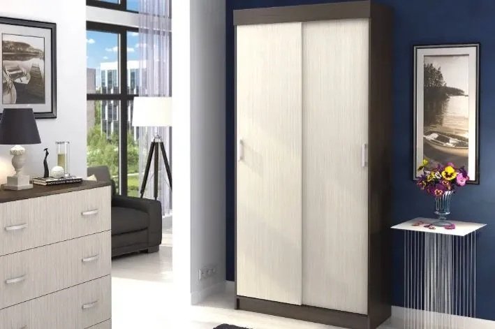 Шкаф-купе Стендмебель Евро, 100x210х42 см, коричневый, бежевый купить,0