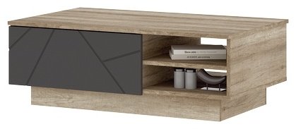 Стендмебель Даллас, 100x60x35, серый, золотой