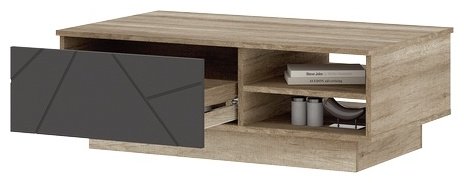 Стендмебель Даллас, 100x60x35, серый, золотой купить,0
