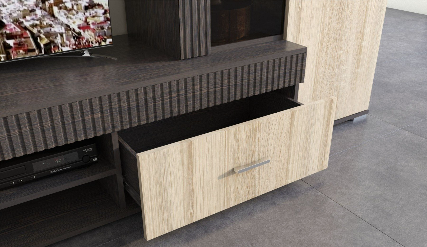 Стенка Imperial Марк 383.5х205х46см коричневый купить,NaN