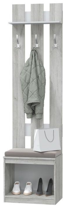 Прихожая MLK Лори 120х38.6х224.3см серый - ForteMarket Прихожая MLK Лори 120х38.6х224.3см серый купить,99400