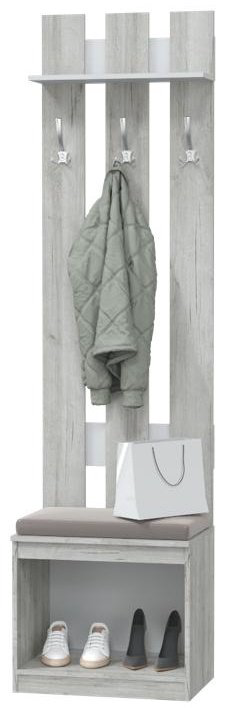 Прихожая MLK Лори 120х38.6х224.3см серый - ForteMarket Прихожая MLK Лори 120х38.6х224.3см серый купить,99400