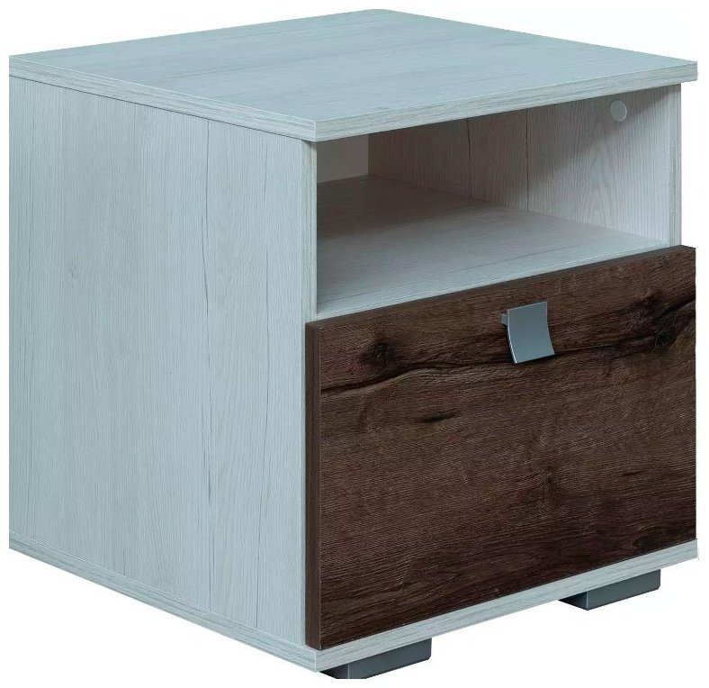 Тумба Пинскдрев Сорренто 00-00050237, 42x45x38 см, коричневый, белый - ForteMarket Тумба Пинскдрев Сорренто 00-00050237, 42x45x38 см, коричневый, белый купить,0