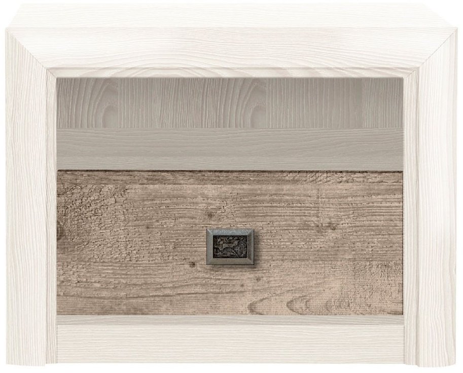 Тумба Коен II, 59x45x40 см, белый, светло-коричневый - ForteMarket Тумба Коен II, 59x45x40 см, белый, светло-коричневый купить,0