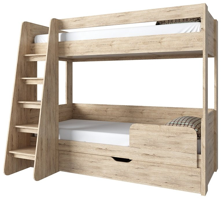 Кровать двухъярусная Anrex Оскар 135.8х208.1х175.4см коричневый купить,NaN