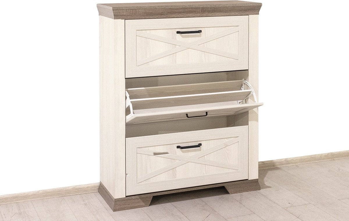 Тумба для обуви BRW Брест 98.50x35.50x125.5 см, ЛДСП купить,0