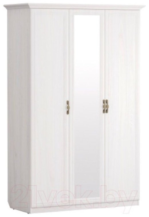 Распашной шкаф Речицадрев Данте, 141.8x216.3х60.9 см, белый купить,NaN