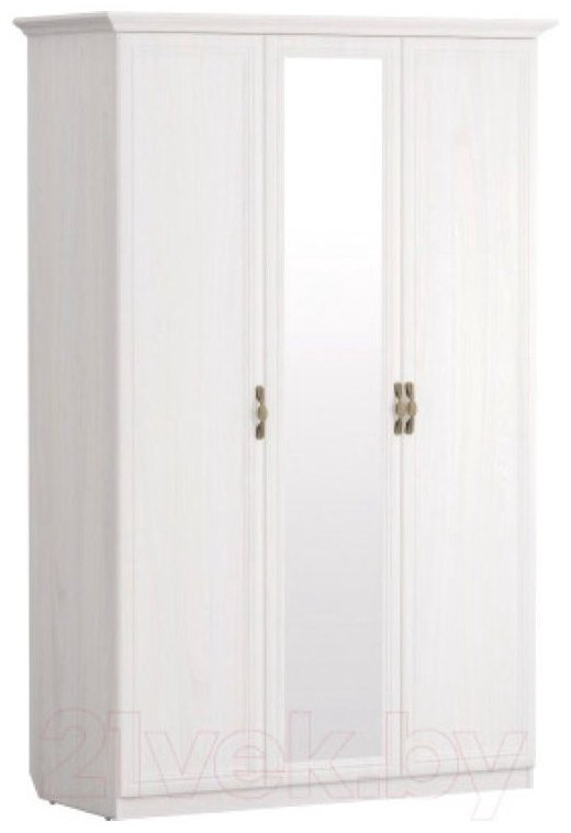 Распашной шкаф Речицадрев Данте, 141.8x216.3х60.9 см, белый купить,NaN