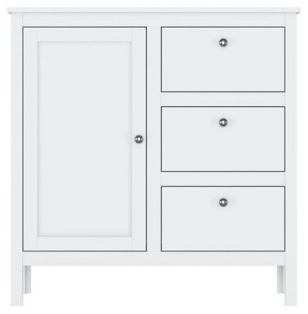Комод BRW Хельга KOM1D3S-95 96x35x98.5см белый купить,NaN
