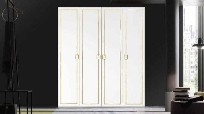 Шкаф распашной Лидер Caspani 4Д 180x200х50см белый купить,NaN