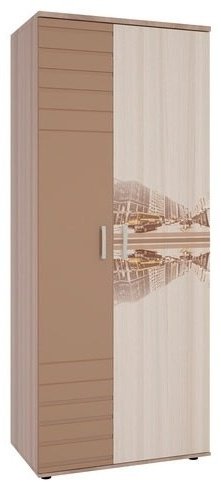 Распашной шкаф Mebelson Манхэттен 2Д 90x220.1х55.4см бежевый купить,NaN