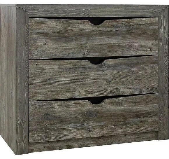Комод СлонимМебель Гарда, 107x43x82 см, серый, коричневый