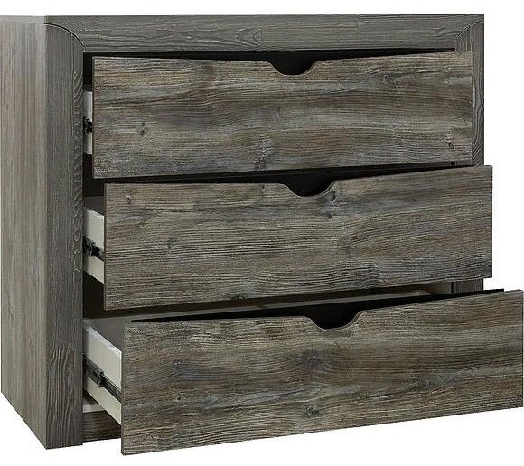 Комод СлонимМебель Гарда, 107x43x82 см, серый, коричневый купить,NaN