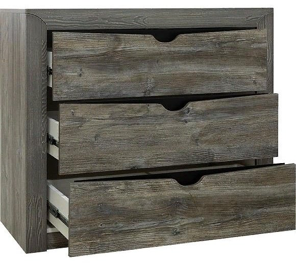 Комод СлонимМебель Гарда, 107x43x82 см, серый, коричневый купить,NaN