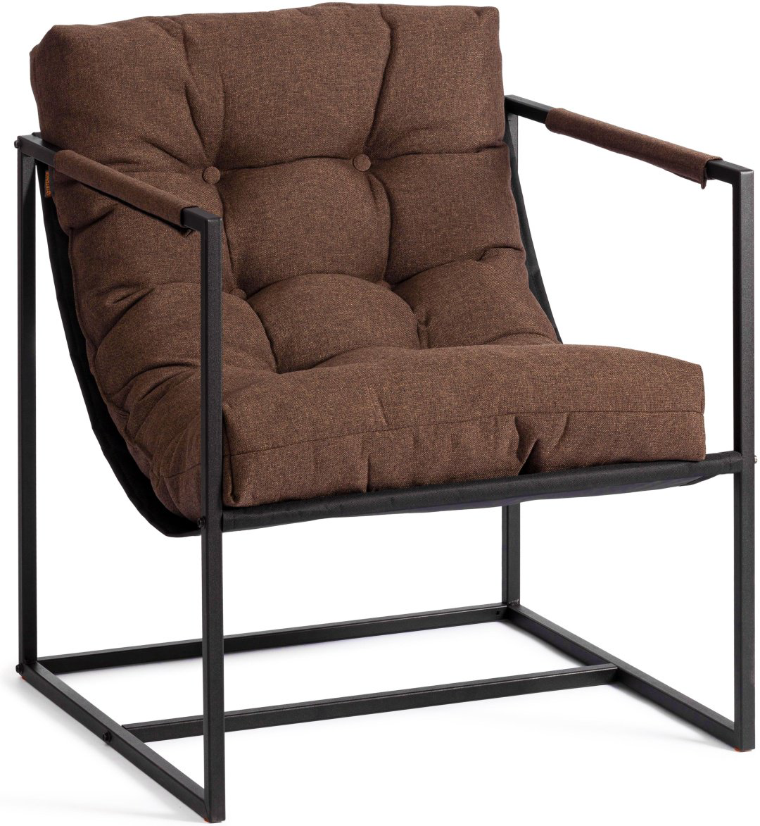 Кресло Tetchair Charli, рогожка, коричневый купить,NaN