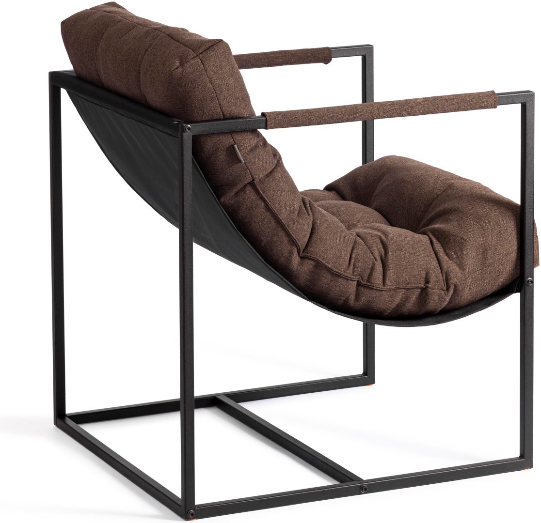 Кресло Tetchair Charli, рогожка, коричневый купить,0