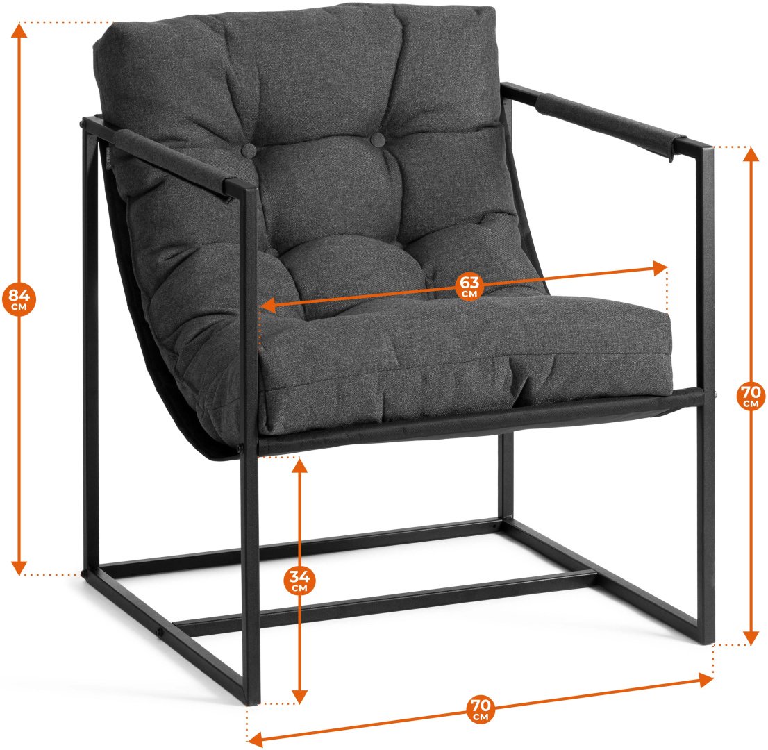 Кресло Tetchair Charli, рогожка, коричневый купить,0