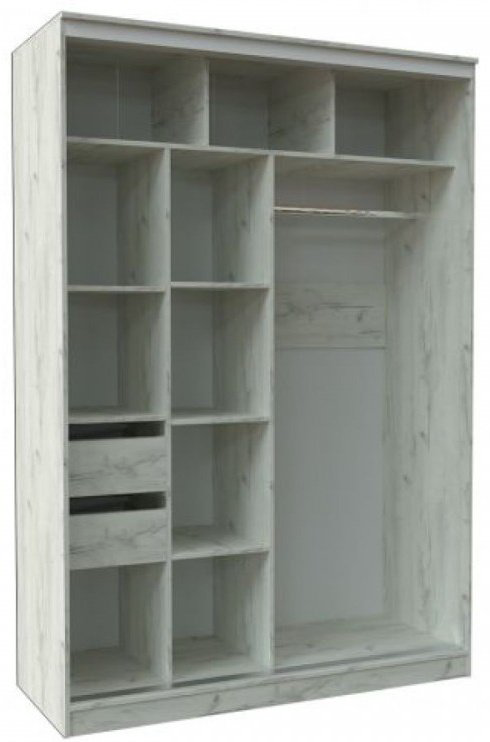 Шкаф-купе Росток Мебель ПШ-2.9, 150x220х60 см, светло серый - ForteMarket Шкаф-купе Росток Мебель ПШ-2.9, 150x220х60 см, светло серый купить,NaN