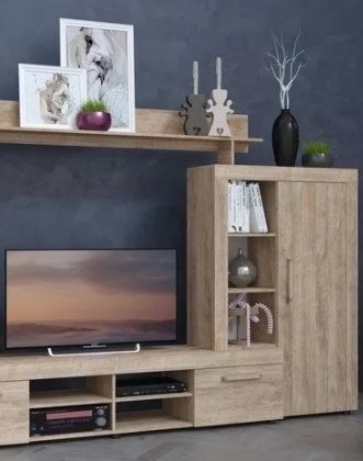 Стенка Росток-Мебель Мираж 306х193х43.5 см, бежевый - ForteMarket Стенка Росток-Мебель Мираж 306х193х43.5 см, бежевый купить,0